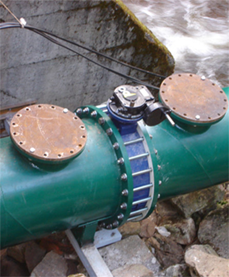Installation conduite forcée sur barrage hydraulique